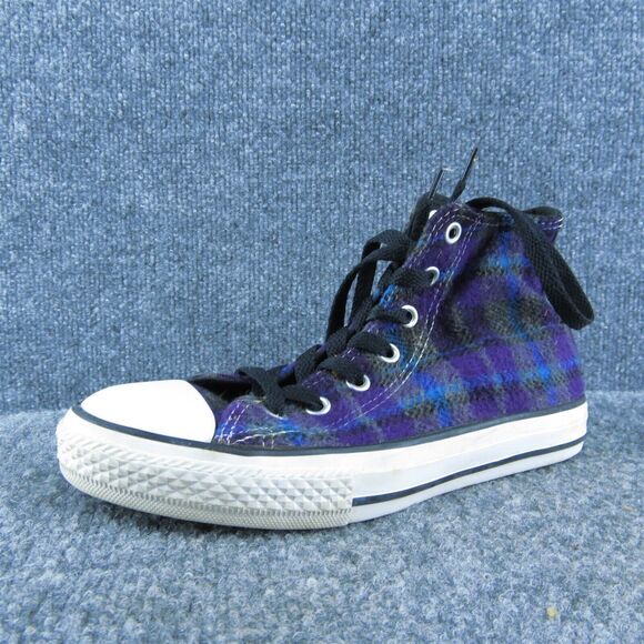 Converse Youth Girls Sneaker Shoes Purple Textile Lace Up Size 2 Medium - Picture 1 of 10